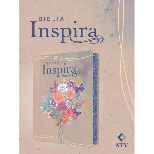 Biblia NTV Inspira acuarela semi piel.