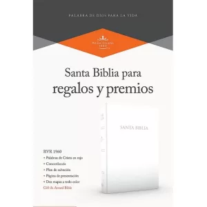 Biblia Reina Valera 1960 Regalos y premios blanco imitacion piel 8P