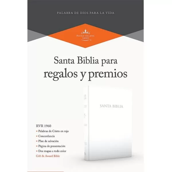 Biblia Reina Valera 1960 Regalos y premios blanco imitacion piel 8P