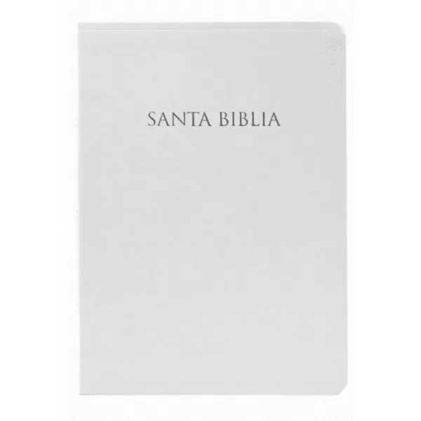 Biblia Reina Valera 1960 Regalos y premios blanco imitacion piel 8P - Imagen 2