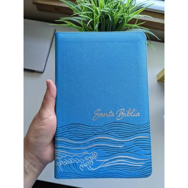 Biblia NTV Edicion ziper oceano semi piel 8.25P - Imagen 3