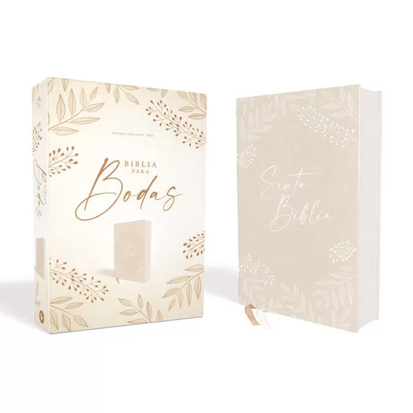 Biblia Reina Valera 60 para bodas tela tapa dura Caja de regalo