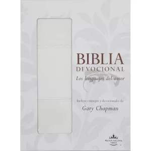 Biblia Reina Valera 1960 Devocional lenguajes del amor boda blanco imitacion piel grande 7P