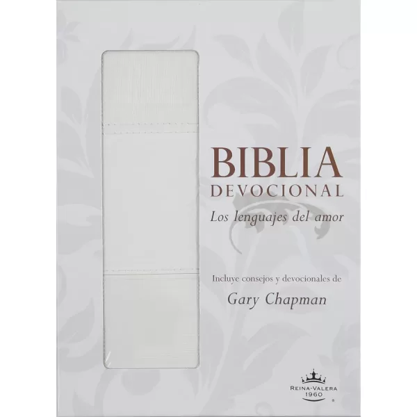 Biblia Reina Valera 1960 Devocional lenguajes del amor boda blanco imitacion piel grande 7P