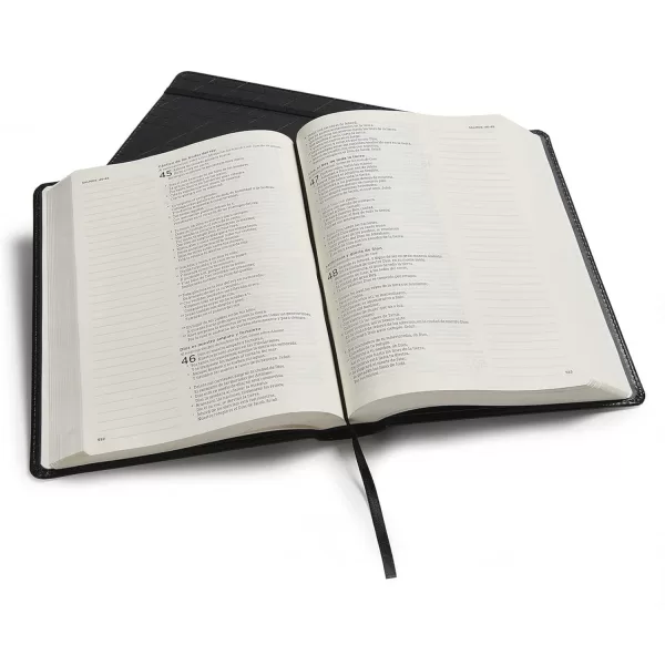 Biblia Reina Valera 1960 Apuntes negro semi piel 8.5P - Imagen 4
