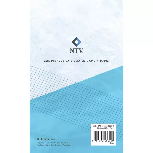 Biblia NTV Edición semilla azul tapa rustica. - Imagen 2