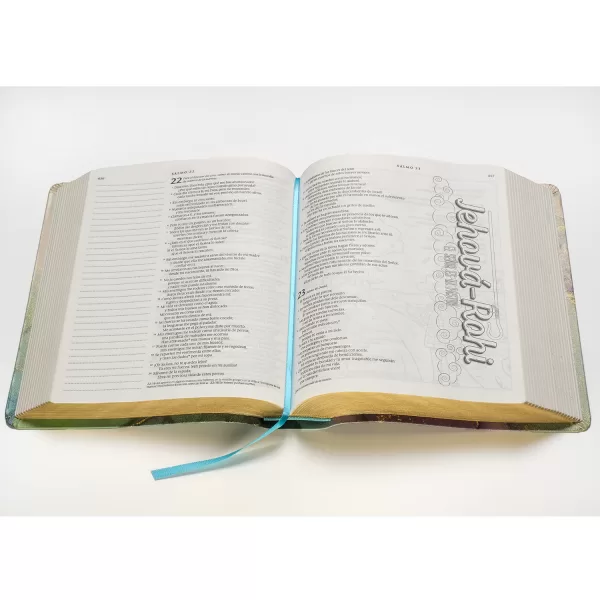 Biblia NTV inspira oro Semi piel - Imagen 4