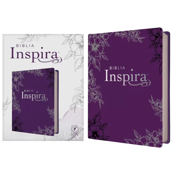 Biblia NTV inspira lavanda semi piel - Imagen 3