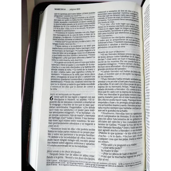 Biblia NTV Edicion ziper jardin tela 8.25P - Imagen 4