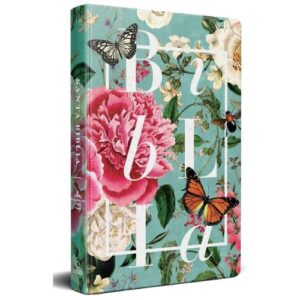 Biblia Reina Valera 1960 Nombres de Dios Jardin de flores tapa dura tamaño manual 10.5P