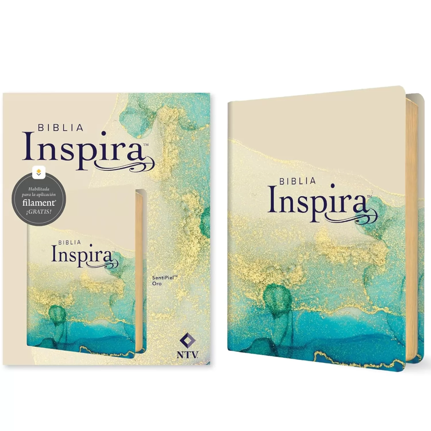 Biblia NTV inspira Filament - Oro | Semipiel 8.25P - Imagen 5