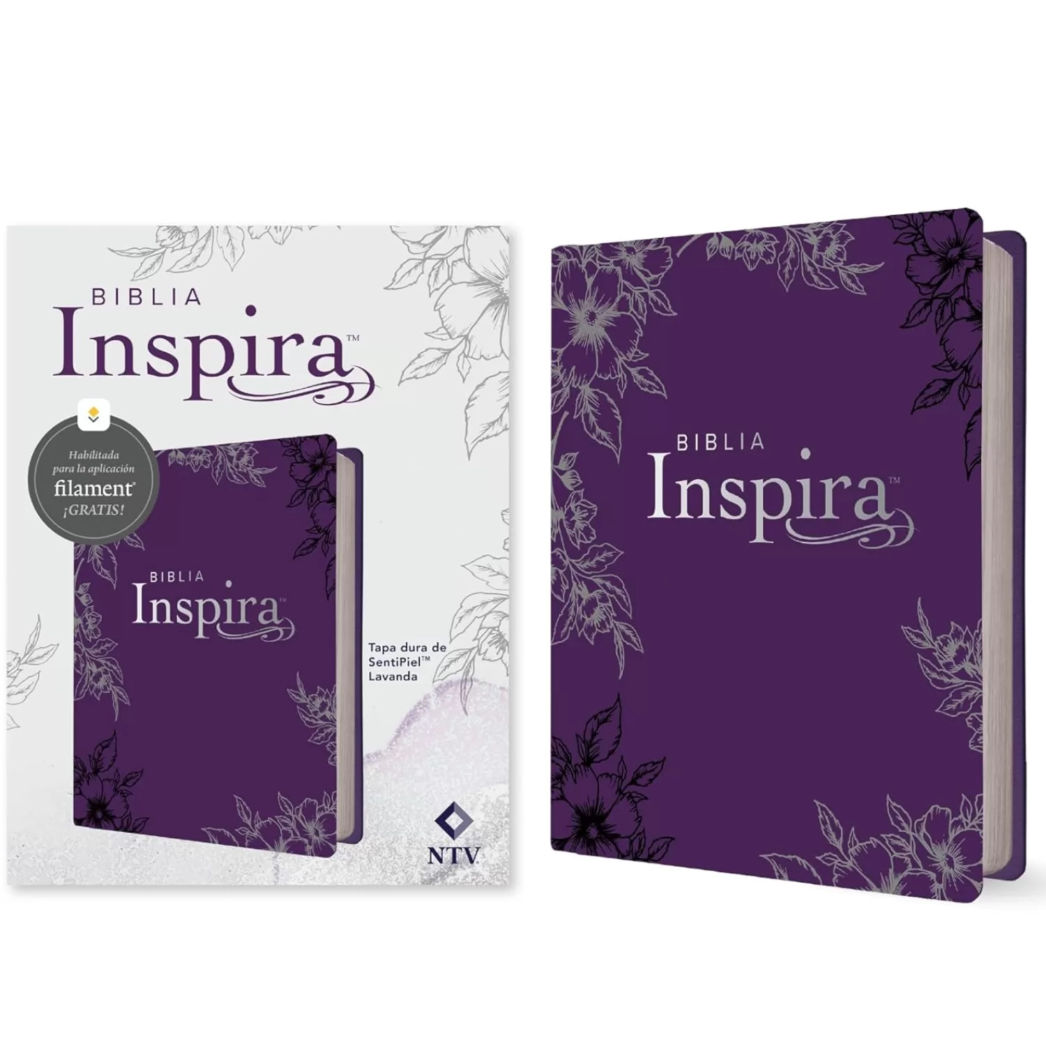 Biblia NTV inspira con Filament - Lavanda | Semipiel 8.25P - Imagen 4