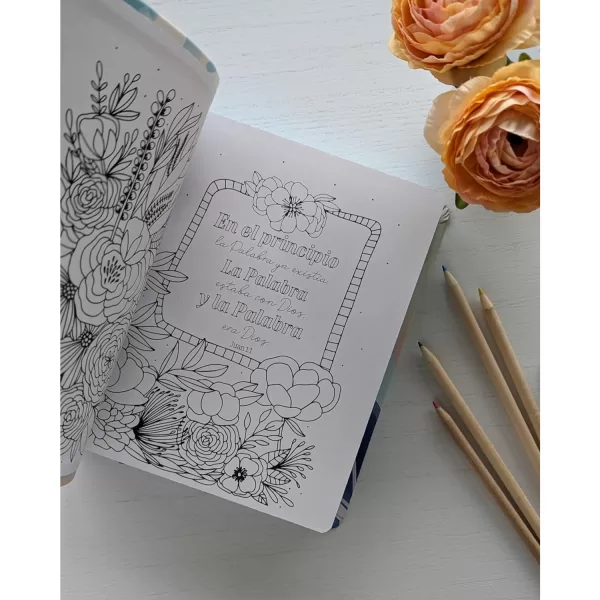 Biblia NTV Inspira paraiso floral semi piel - Imagen 7