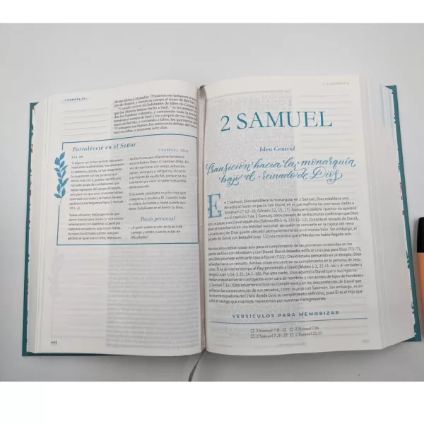 Biblia Nueva Biblia Lenguaje Actual Devocional mujer verdadera aqua tapa dura 8P - Imagen 4