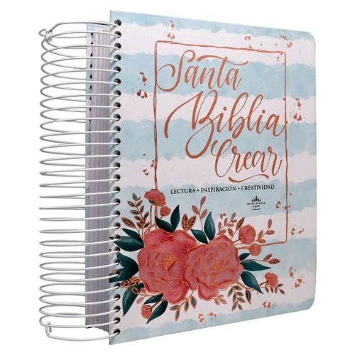 Biblia Reina Valera 60 Crear Tapa dura flores con letra grande 11P PJR