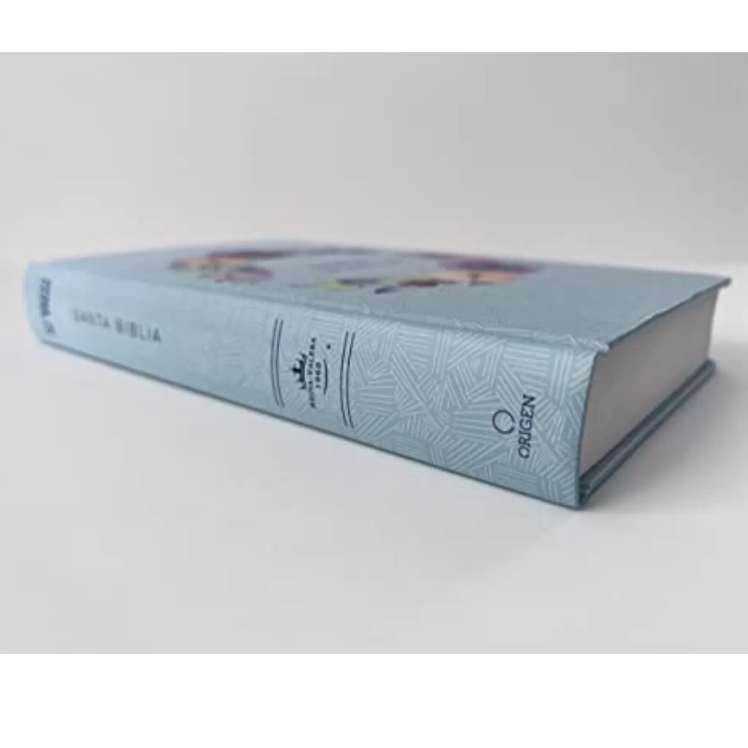 Biblia RV1960 Nombres de Dios tapa dura flores azules 10.5P Tamaño Manual PJR - Imagen 4