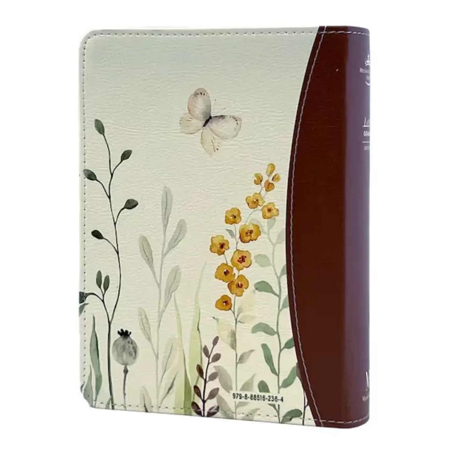 Biblia RVR60 Primaveral marrón imitación piel 11P Letra grande PRJ - Imagen 2