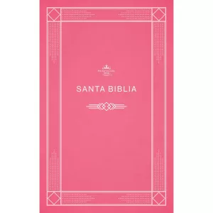 Biblia RVR 1960 económica de evangelismo Rosa tapa rústica