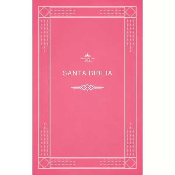 Biblia RVR 1960 económica de evangelismo Rosa tapa rústica
