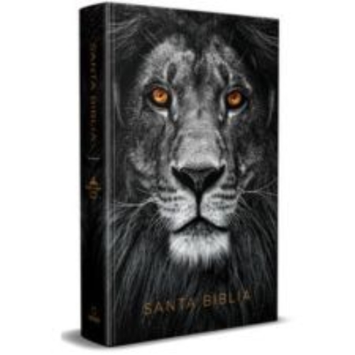 Biblia RV1960 León de Judá negro letra grande