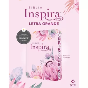 Biblia NTV Inspira con filament - Primaveral Semipiel - Leltra Grande 10.5P