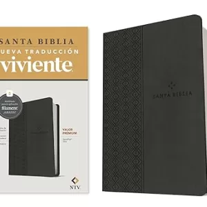 Biblia NTV valor prémium color gris con filament