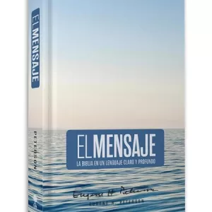 Biblia el mensaje, tapa dura azul