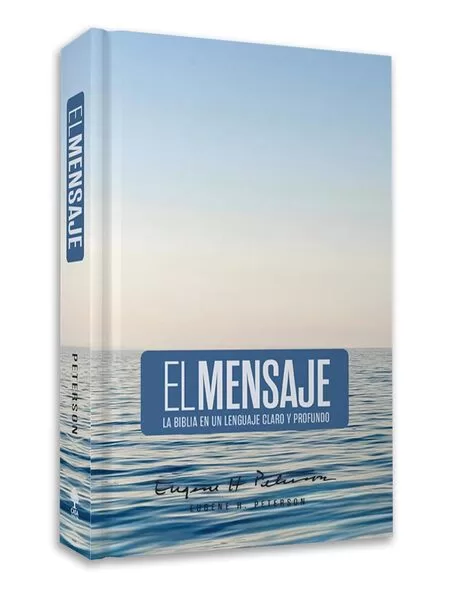 Biblia el mensaje, tapa dura azul
